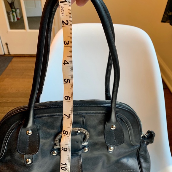 SALVATORE FERRAGAMO large black Dome Satchel - Picture 14 of 15